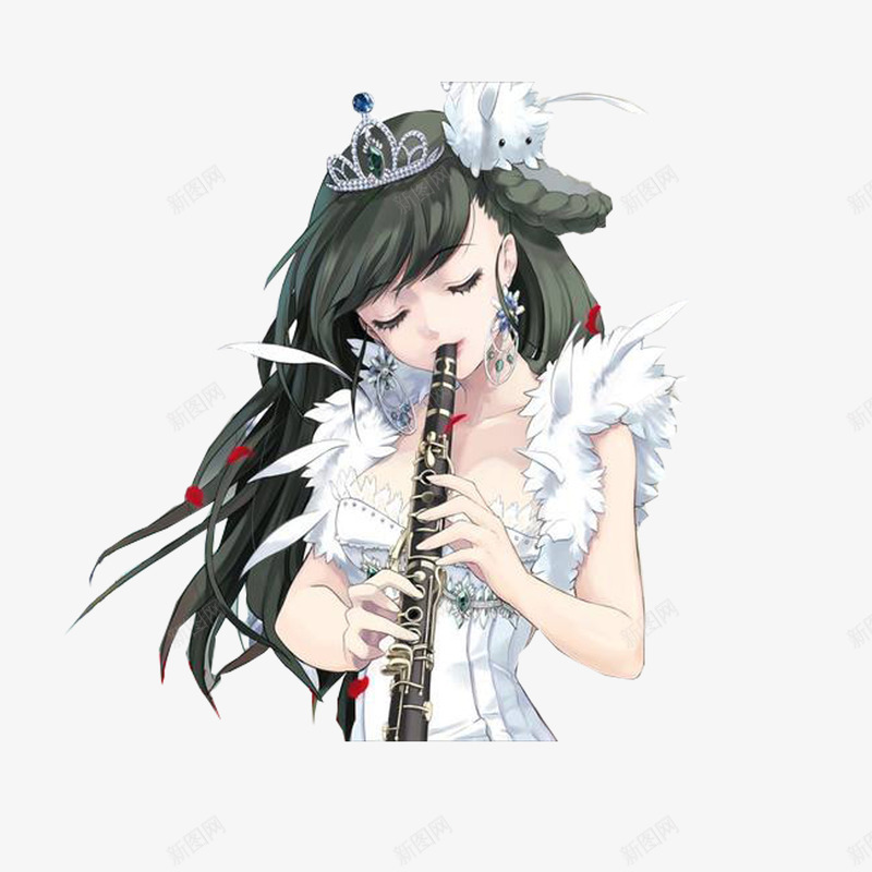 少女与单簧管png免抠素材_88icon https://88icon.com 乐器 产品实物 单簧管 器材 音乐 音乐器材 音乐管件