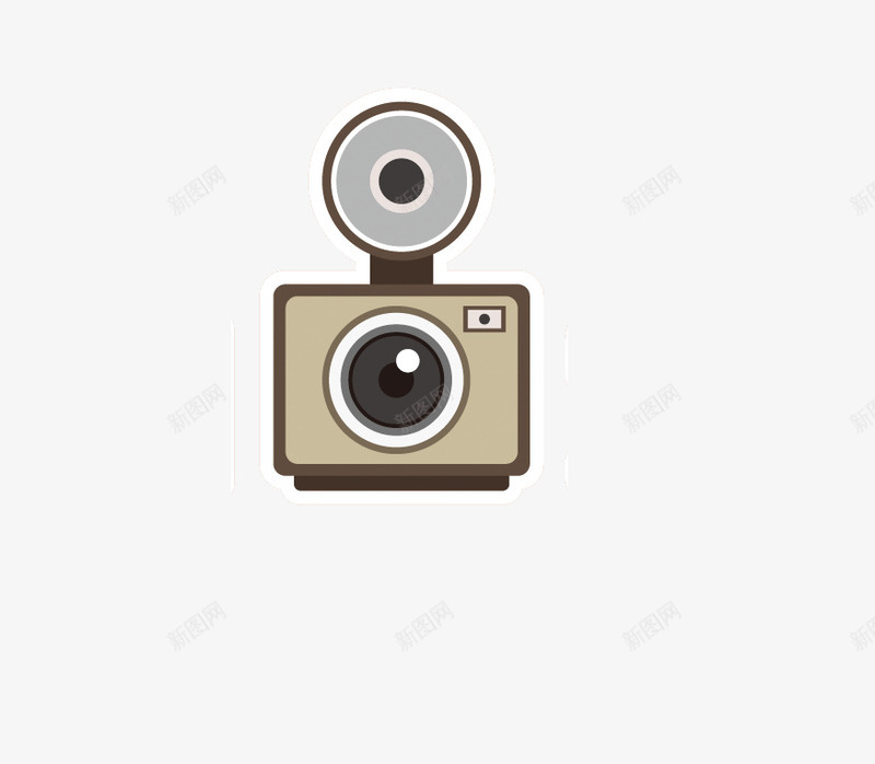 外接式镁光灯老相机png免抠素材_88icon https://88icon.com 上世纪 怀古 文艺范 相机