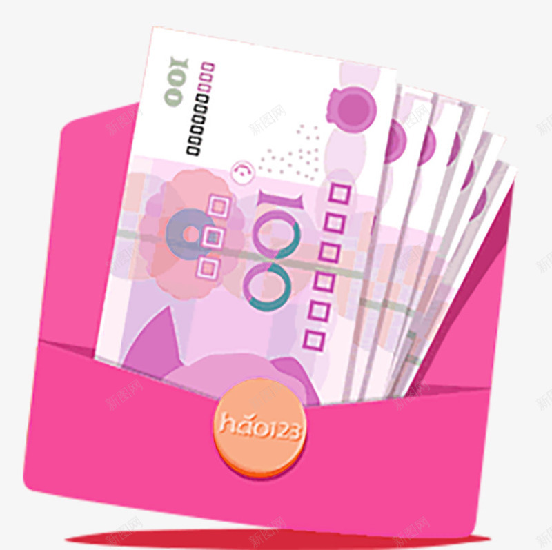 红色红包钱png免抠素材_88icon https://88icon.com 红包 红色背景 节日 装饰 金元宝
