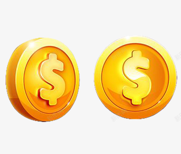 金币银币png免抠素材_88icon https://88icon.com 圆形 消费 金钱 金黄色