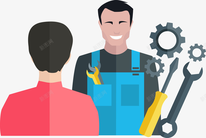 卡通人物png免抠素材_88icon https://88icon.com PPT 上班族 人物 商业 商务 工人 插画 维修 职业
