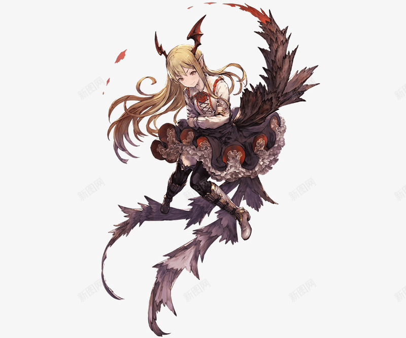 小恶魔元素可爱少女png免抠素材_88icon https://88icon.com 元素 可爱 少女 恶魔