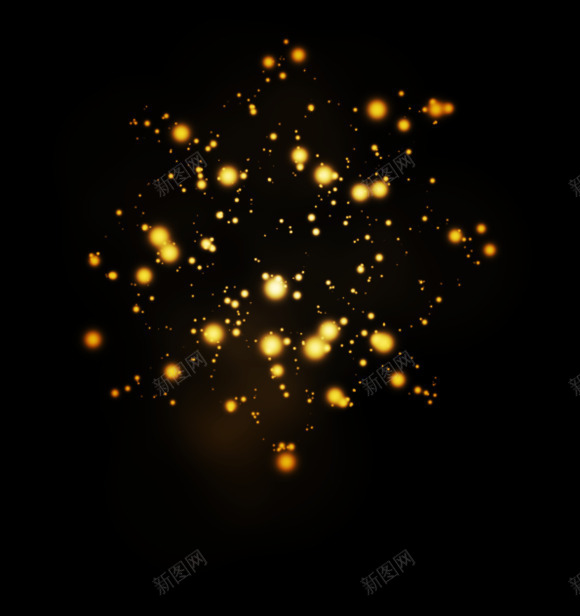 黑夜中的金色光点海报背景png免抠素材_88icon https://88icon.com 海报 背景 色光 黑夜