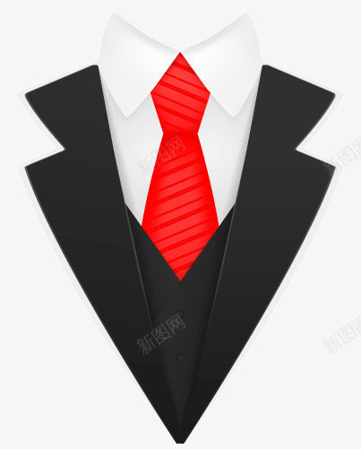 创意黑色西装矢量图ai免抠素材_88icon https://88icon.com 服装男士领带西装西服领结 矢量图 领结图案