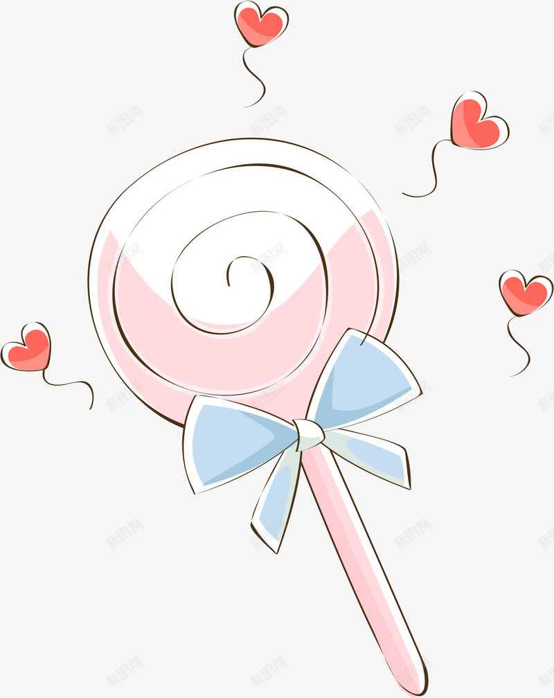 手绘棒棒糖png免抠素材_88icon https://88icon.com AI 卡通 手绘 棒棒糖 爱心 甜点 甜蜜 糖果 线条