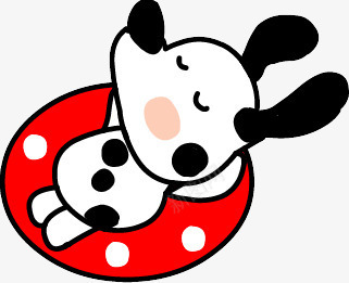 创意可爱手绘合成躺在游泳圈上面的小狗png免抠素材_88icon https://88icon.com 创意 可爱 合成 游泳 面的