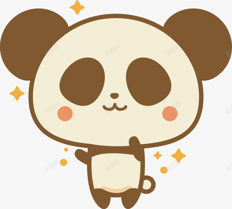 可爱的小熊猫png免抠素材_88icon https://88icon.com 卡通熊猫 可爱熊猫 小熊猫 微笑熊猫 熊猫 矢量png