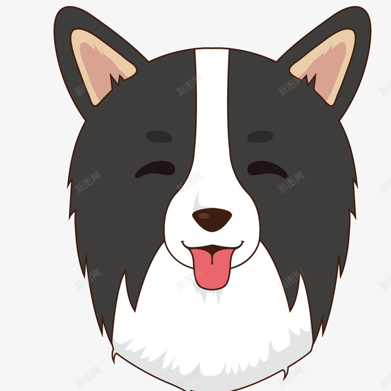 伸舌头的小花狗png免抠素材_88icon https://88icon.com 伸舌头 创意 动物 卡通 商务 小花狗 彩色 微笑 手绘
