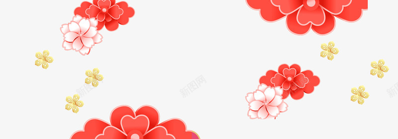 梅花高起年大吉png免抠素材_88icon https://88icon.com 年货节 梅花 节日 金花