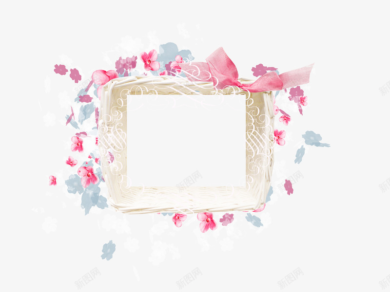 花朵外框png免抠素材_88icon https://88icon.com 好看 彩色 漂亮 花卉 边框