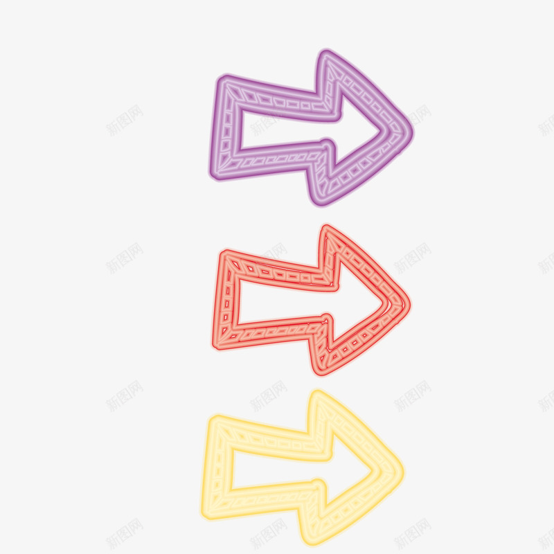 箭头荧光矢量图eps免抠素材_88icon https://88icon.com 卡通 箭头 线条 荧光 荧光线条 矢量图