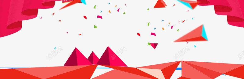 双十一活动背景图png免抠素材_88icon https://88icon.com 双十二 立体三角 红包 红色帘子