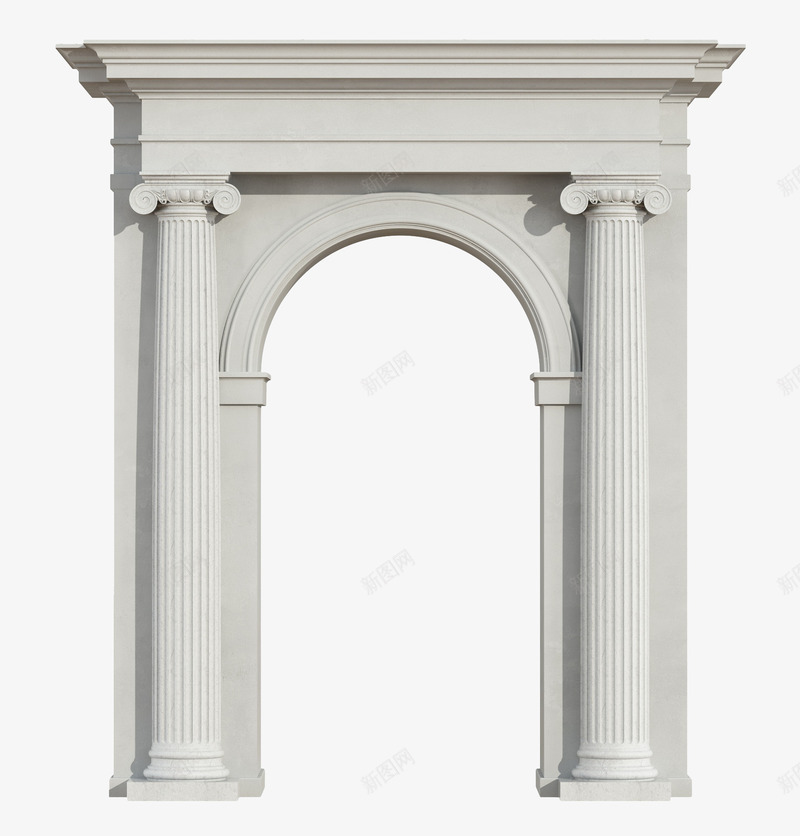 白色石柱拱门png免抠素材_88icon https://88icon.com 大理石柱 建筑门窗 手绘 手绘拱门 拱门 欧式建筑 白色 石柱 神殿柱子