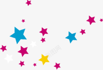 高琴摄影手绘彩色星星剪纸png免抠素材_88icon https://88icon.com 剪纸 彩色 摄影 星星