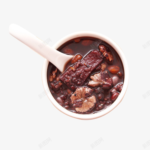 红豆紫薯粥png免抠素材_88icon https://88icon.com 产品实物 小吃 热食