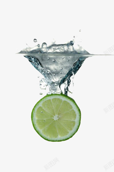 沉入水的青柠檬png免抠素材_88icon https://88icon.com 新鲜 水果 水波 水花 青柠檬 飞溅