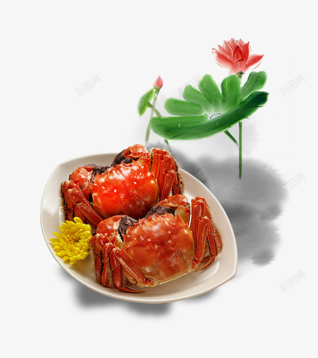 产品实物大闸蟹荷花荷叶芹菜菊花psd免抠素材_88icon https://88icon.com 产品实物 大闸蟹 盘子 芹菜 荷叶 荷花 菊花