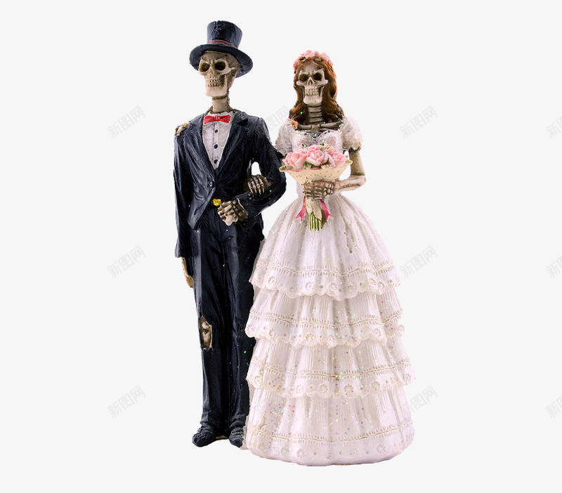 结婚的骷髅情侣png免抠素材_88icon https://88icon.com 婚礼 婚纱 新娘 新郎 结婚 西装 骷髅 骷髅架 骷髅结婚