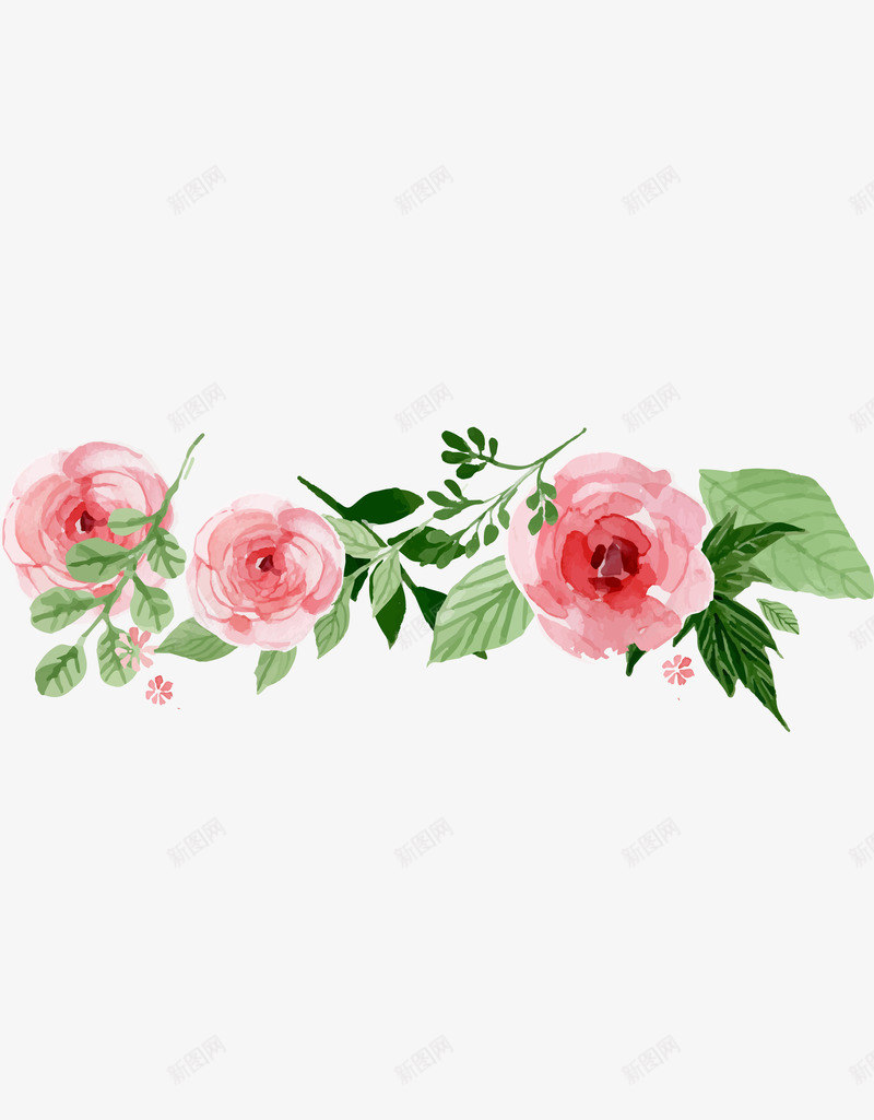 卡通手绘植物花朵绿叶png免抠素材_88icon https://88icon.com 卡通 植物 绿叶 花朵