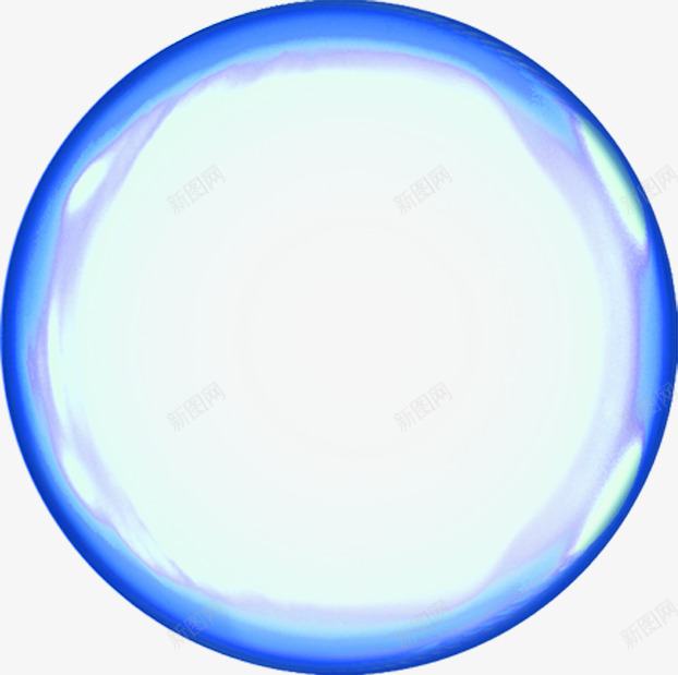 蓝色手绘圆形泡泡装饰png免抠素材_88icon https://88icon.com 圆形 泡泡 蓝色 装饰