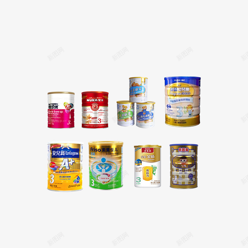 适用于小孩的奶粉png免抠素材_88icon https://88icon.com 六个奶粉罐 卡通奶粉罐 好吃奶粉罐 好喝奶粉罐 好看奶粉罐 漂亮奶粉罐 美丽奶粉罐