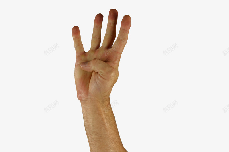 手势4实物图png免抠素材_88icon https://88icon.com 4 手势 手指 手掌 手语