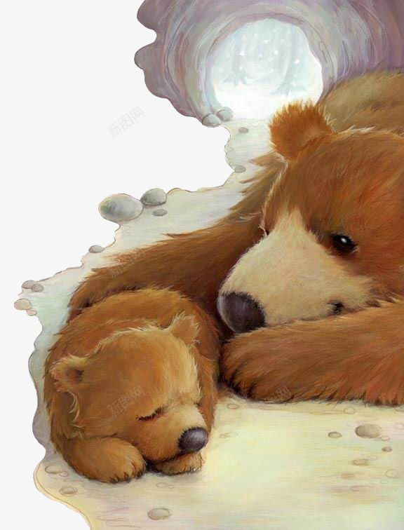 小熊和妈妈png免抠素材_88icon https://88icon.com 儿童插画 卡通 卡通人物 卡通动物 可爱 小熊 插画 故事插画