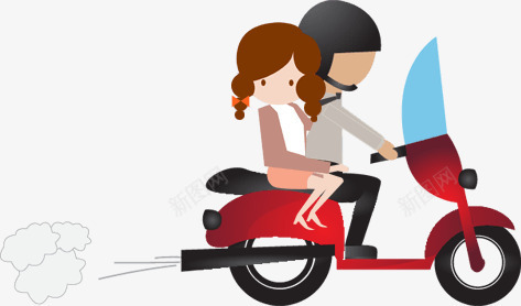 骑车的情侣png免抠素材_88icon https://88icon.com 人物 人物插画 卡通人物 女孩 情侣 插画 男孩