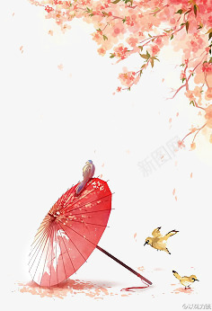 红色伞古风图png免抠素材_88icon https://88icon.com 古风 红色
