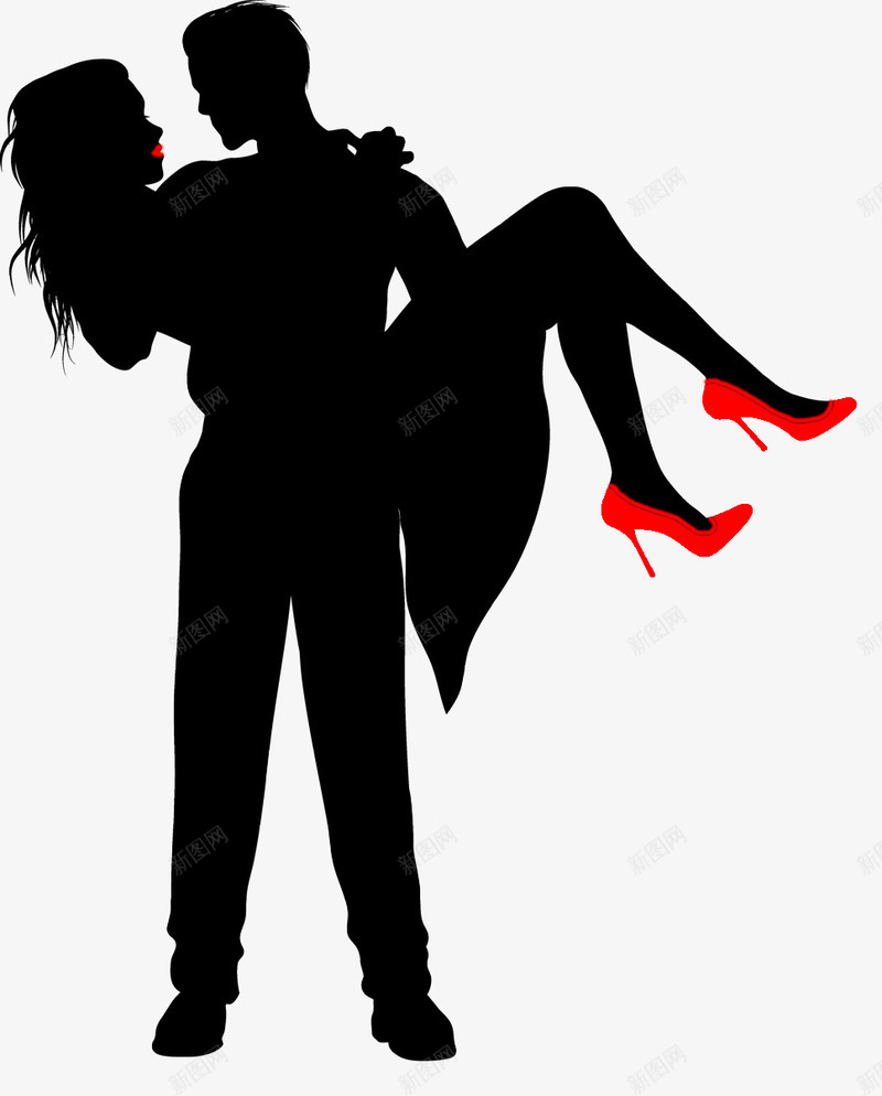 公主抱png免抠素材_88icon https://88icon.com 剪影 情侣 情侣剪影 王子和公主 黑白男女