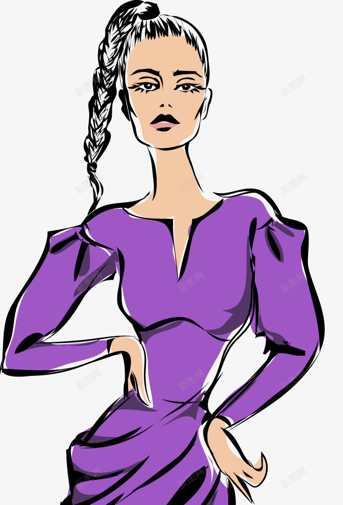 手绘卡通性感女人图png免抠素材_88icon https://88icon.com 人物 卡通女人 女人 女人人物 女人头像 女孩 女郎 性感女郎 波普女郎 矢量女人 美丽女人