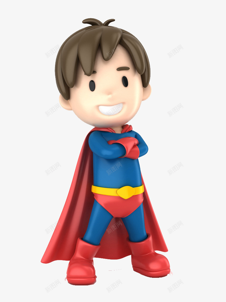插手笑脸3D超人png免抠素材_88icon https://88icon.com 3D超人 卡通超人 插手超人 笑脸超人