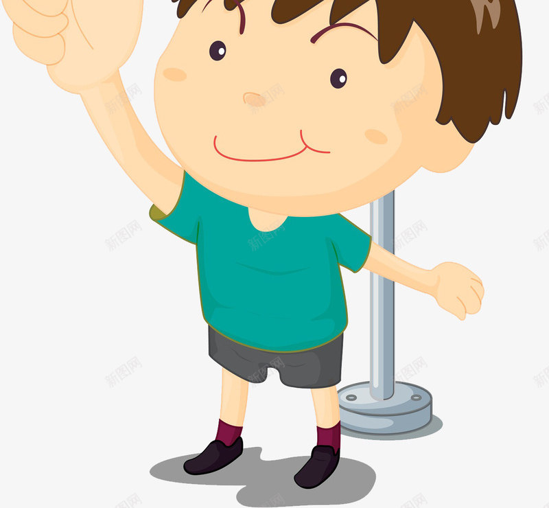 卡通遵守交规的男孩png免抠素材_88icon https://88icon.com 人行道 卡通斑马线 大拇指 帅气的 手绘 牌子 男孩