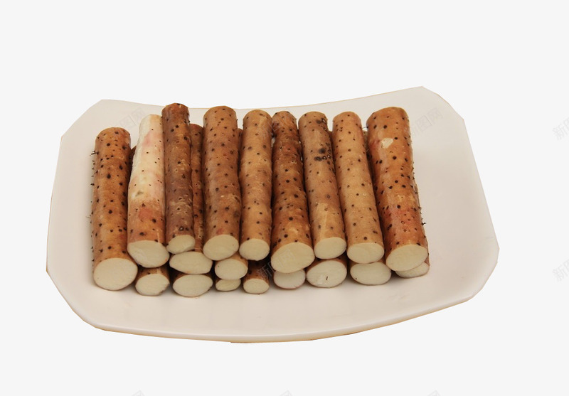 铁棍山药png免抠素材_88icon https://88icon.com 一盘山药 山药 蔬菜 食品餐饮
