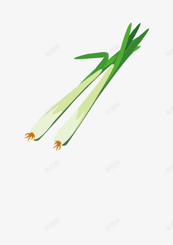 小葱矢量图ai免抠素材_88icon https://88icon.com 蔬菜 食材 矢量图