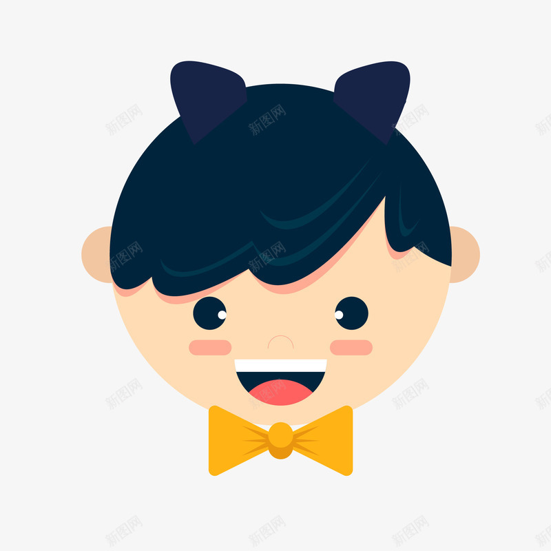 小学生可爱头像png免抠素材_88icon https://88icon.com 卡哇伊 头像 小学生 小孩子