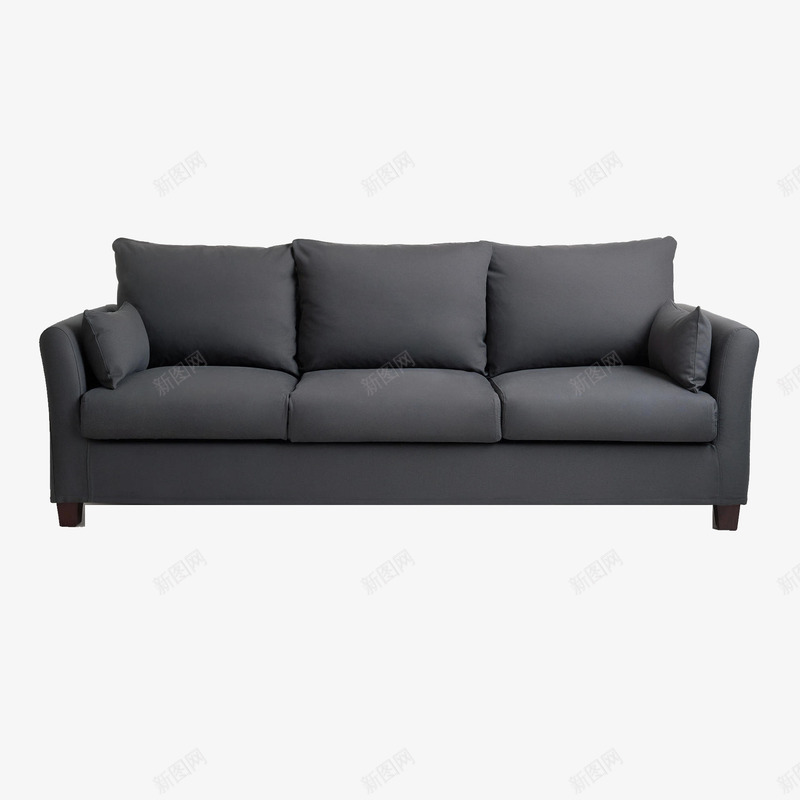 简约现代布艺沙发png免抠素材_88icon https://88icon.com 三座沙发 产品实物 家居设计 家装 布艺沙发 沙发 深灰纯色 深灰色 简欧风格 装饰 黑白沙发