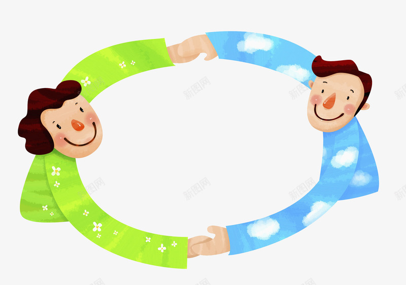 卡通牵手的情侣图png免抠素材_88icon https://88icon.com 卡通 恋人 情人节 情侣 手牵手 插图 高兴地