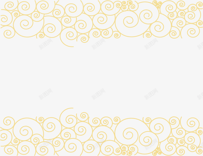 黄色海浪框架png免抠素材_88icon https://88icon.com 海浪 海浪框架 纹理波形 线条波形 边框纹理 黄色框架