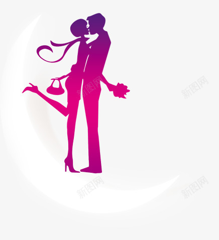 紫色甜蜜表白情侣人物剪影png免抠素材_88icon https://88icon.com 人物 剪影 情侣 甜蜜 紫色 表白