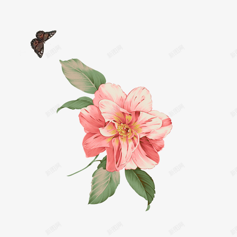 一直寻找红花的彩色蝴蝶png免抠素材_88icon https://88icon.com 寻觅 红花 蝴蝶 迷迭