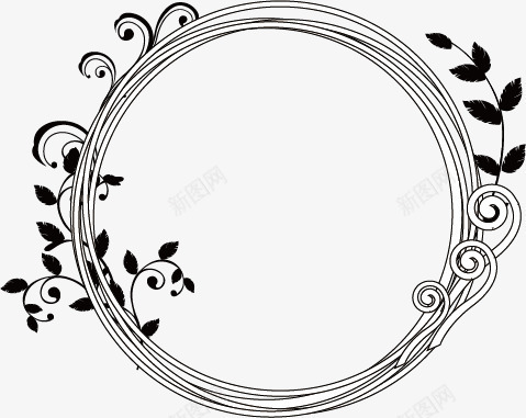 欧式花纹边框矢量图ai免抠素材_88icon https://88icon.com 古典花纹 圆形边框 底纹边框 欧式花纹边框 花纹花边 装饰图案 黑白花边花朵边框花纹 矢量图
