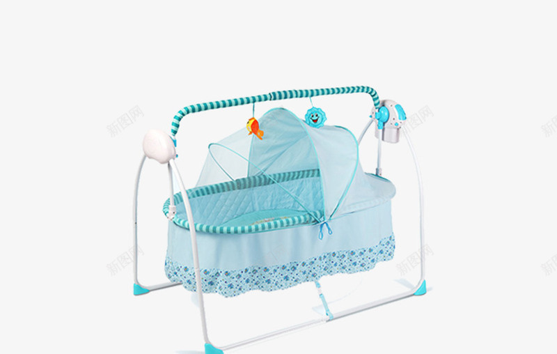 高档婴儿床png免抠素材_88icon https://88icon.com 儿童家具 儿童床 婴儿床 家具 床 童床 纱蔓