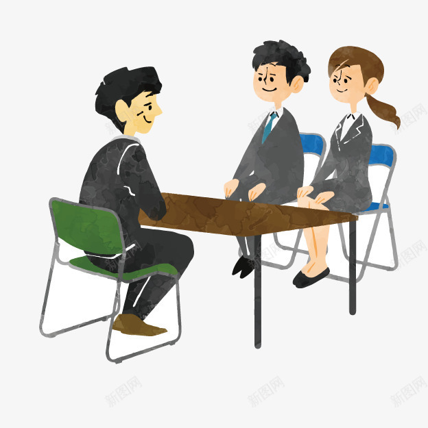 卡通双人面试png免抠素材_88icon https://88icon.com 卡通面试 双人面试 房间 日系手绘 考官 面试 面试环节 面试考官