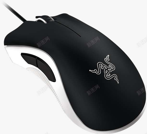 实物雷蛇黑白鼠标png免抠素材_88icon https://88icon.com 产品实物 游戏外设 游戏鼠标 电脑配件 雷蛇鼠标 高端鼠标 黑色 鼠标样式