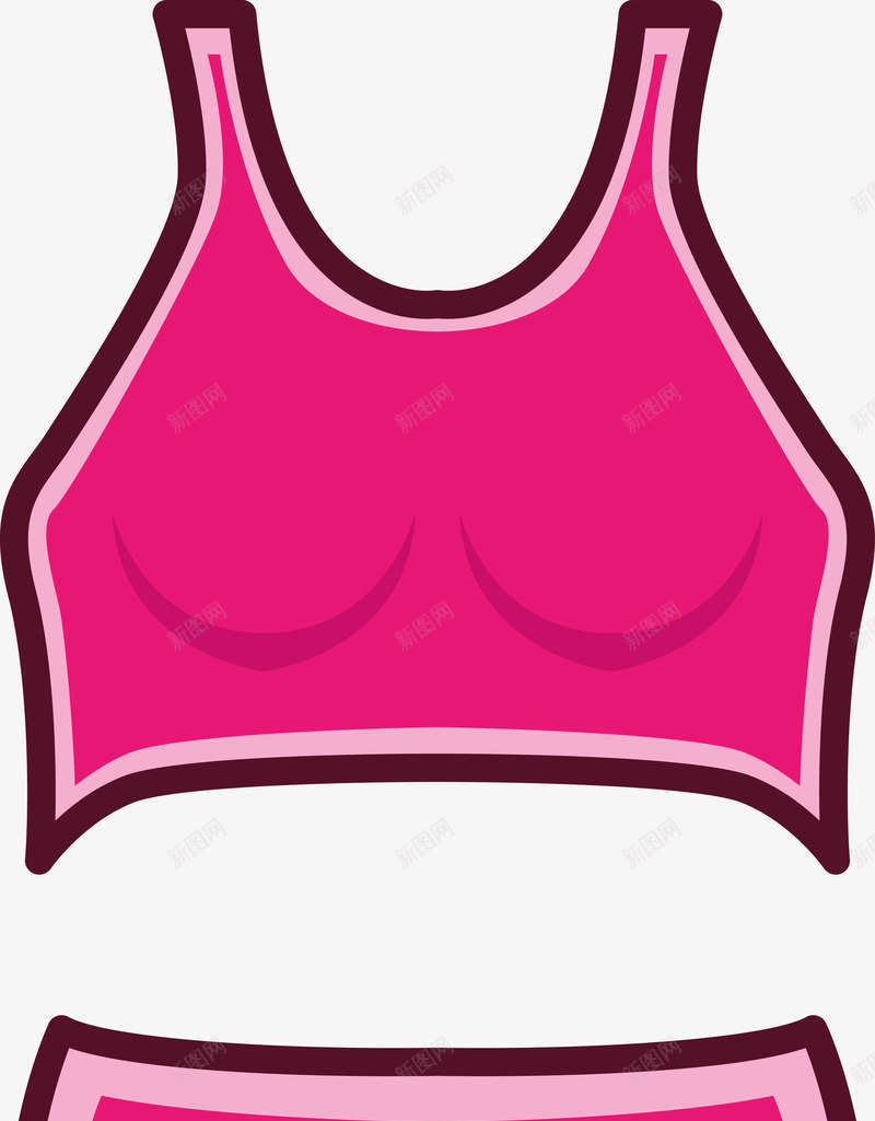 少女风运动套装png免抠素材_88icon https://88icon.com 内衣 女士内衣 女装 手绘 背心 运动内衣 运动文胸 运动服饰 运动装 运动裤