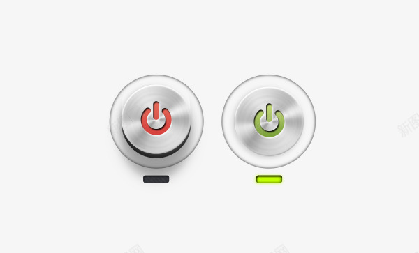 电源开关按钮合集PSD源文件png免抠素材_88icon https://88icon.com UI开关设计 开关按钮 电源开关设计
