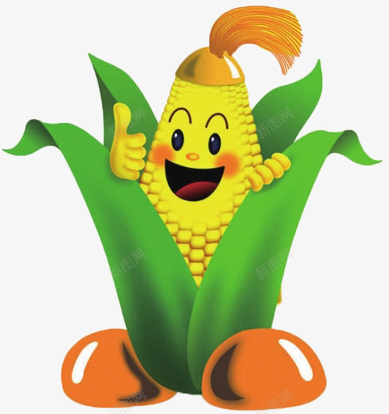 卡通玉米png免抠素材_88icon https://88icon.com 卡通 卡通人物 可爱 手绘 玉米 玉米卡通 笑脸