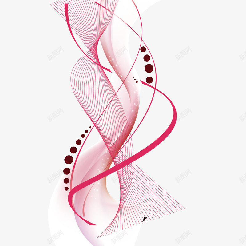 曲线和圆点png免抠素材_88icon https://88icon.com 圆点 曲线 波浪线 点线面