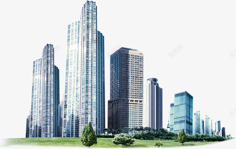 商务简约楼房风景png免抠素材_88icon https://88icon.com 商务 楼房 简约 风景